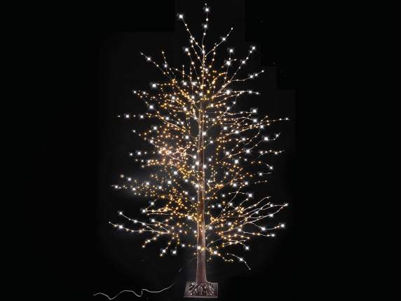 Luces de árbol marrones Diamond 1.80H, 1300 LED blanco