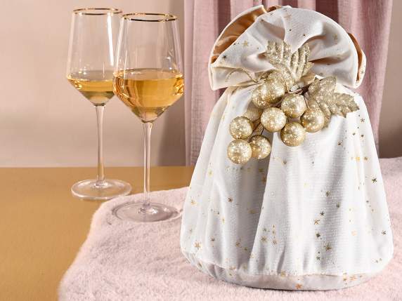 Racimo de uvas con brillo de champán