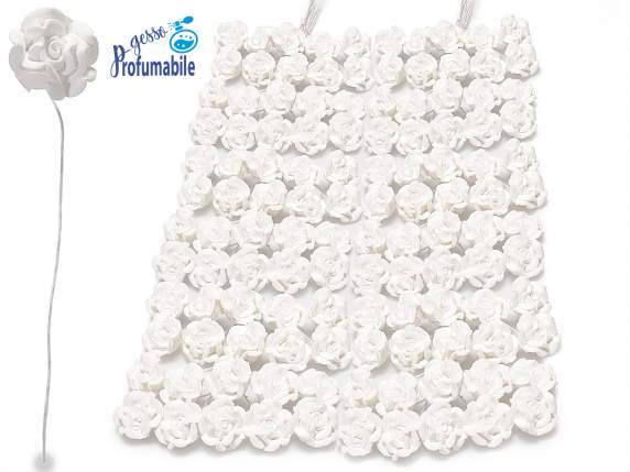 Sellador de paquetes de yeso blanco rosa con tallo moldeable