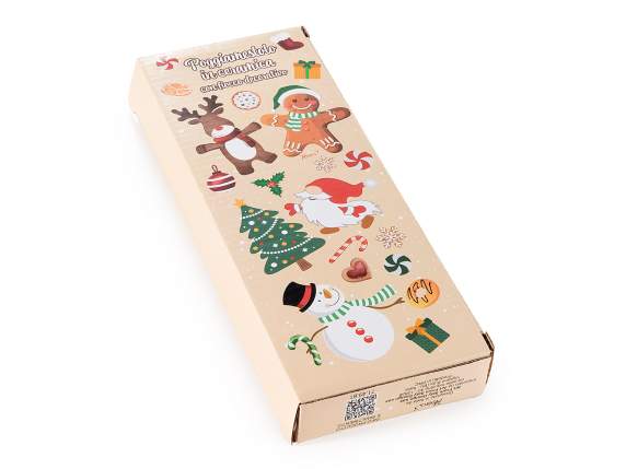 Repose-cuillère en céramique avec décorations de Noël