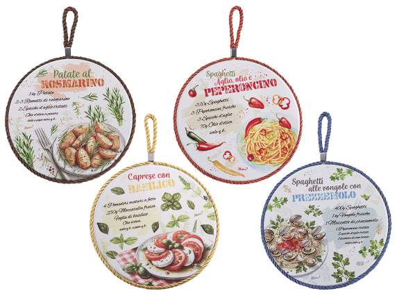 Trivet ceramic cu baza de pluta si sfoara