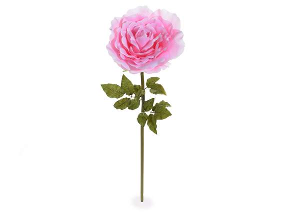 Rosa gigante in stoffa con gambo avvitabile