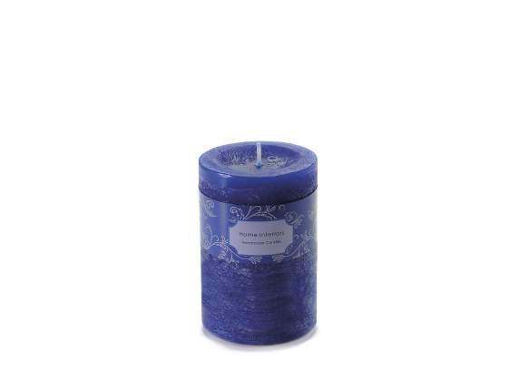 Royal blue medium candle