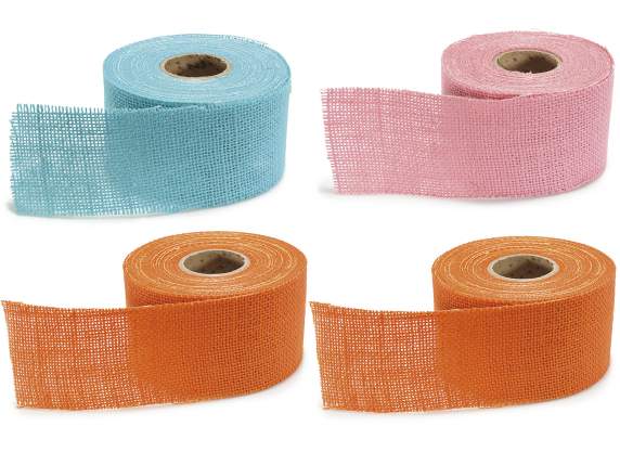 Ruban de jute coloré de 63 mm
