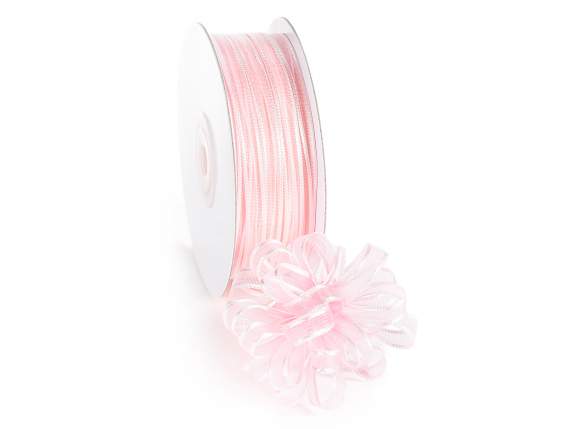 Ruban de voile de 6 mm avec lien rose bonbon