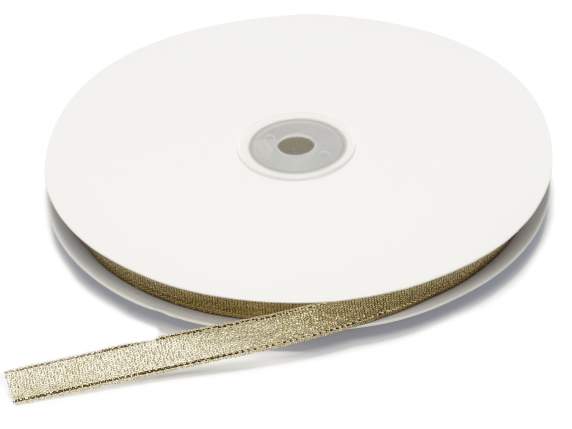 Ruban lamé doré de 10 mm