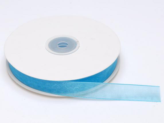 Ruban organza turquoise 15 mm
