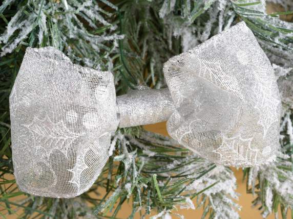 Ruban de Noël à modeler de 63 mm avec paillettes