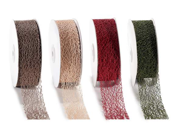 Ruban en tissu maillé coloré de 38 mm