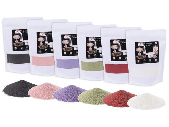 Paquet de 500 g de sable ciré coloré