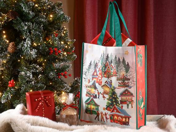 Sac en tissu non tissé avec motif de Noël