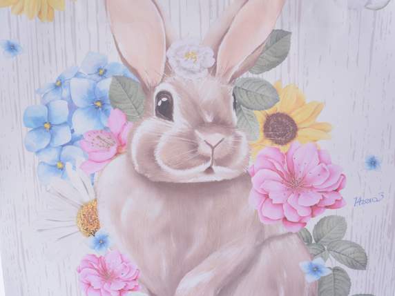 Petit sac en papier - enveloppe avec imprimé lapin