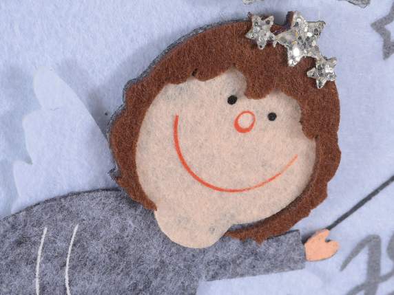 Sac en tissu de Noël avec petit ange