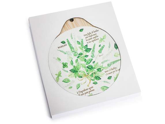 Salvamanteles cerámica con relieve y estampado, base corcho