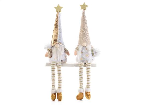 Santa - Mum Christmas long legs to place golden details