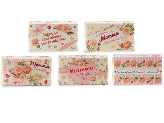Savon végétal 150 g sans colorants, imprimé Mamma