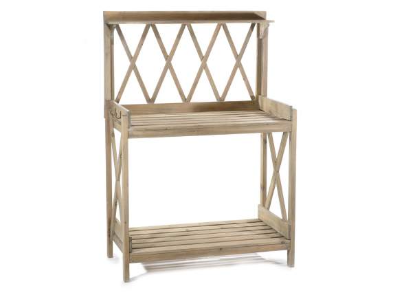 Scaffale in legno naturale a 3 ripiani