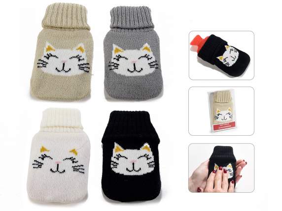 Scaldamani riutilizzabile c/copertura a maglia scatola pvc