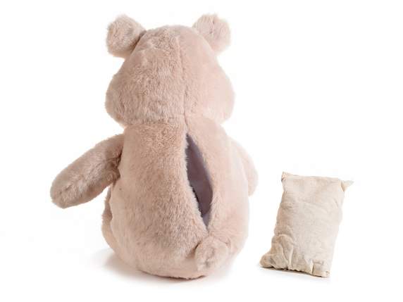 Peluche c-tasca e sacchetto termico di noccioli di ciliegio