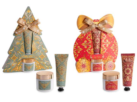 Set de regalo de Navidad con crema de manos y pies