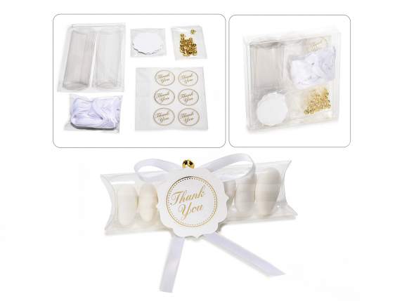 Box 18 set favoruri de petrecere, cutie, eticheta, panglica