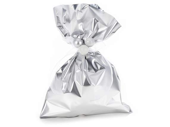 Matte silver metallic envelope 20x30h 45 micron
