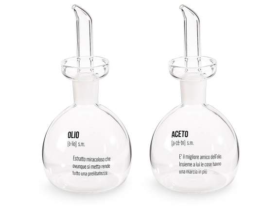 Sticlă de 300 ml de ulei-oțet cu capac de măsurare