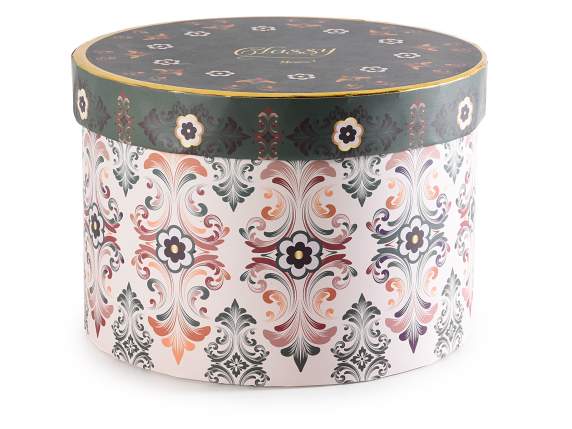 Tasse en porcelaine décorée de 450 ml avec soucoupe