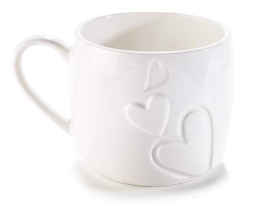 Tasse en porcelaine empilable avec décorations en or véritab