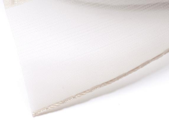 Cinta de organza de 38 mm con tirador en color crudo