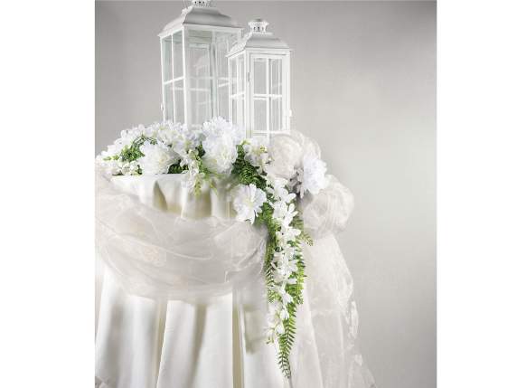 Tissu organza simple écru-champagne