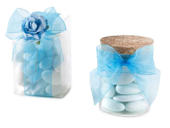 25mm turquoise organza ribbon