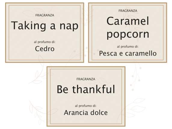 Vela perfumada en vaso con decoración de duende