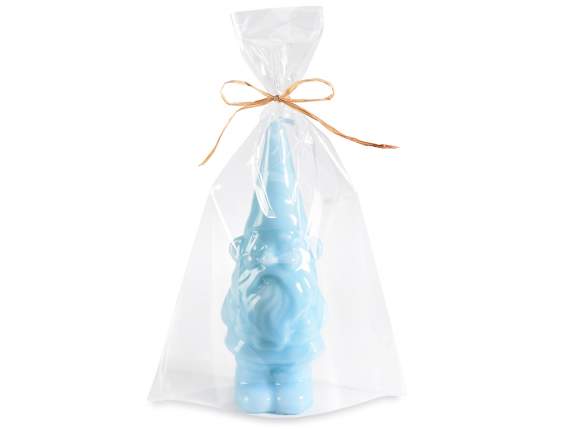 Paquete individual velas brillantes con forma de gnomo