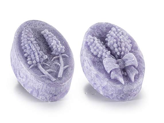 Paquete de 2 barras de cera con aroma a lavanda y rallador.