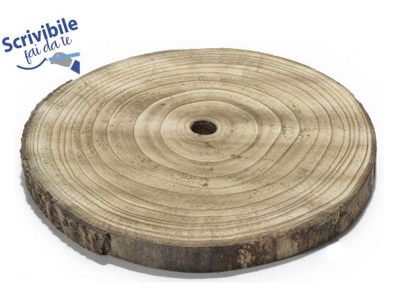 Tronco-salpicadura-placa inferior de árbol de madera