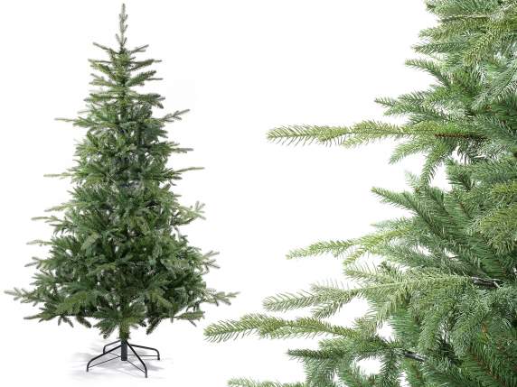 Pino navideño Dakota de 2,10 m de alto con 1842 ramas, base