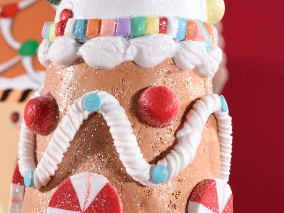 Sapin de Noël en pâte de résine colorée Glaçage sucré