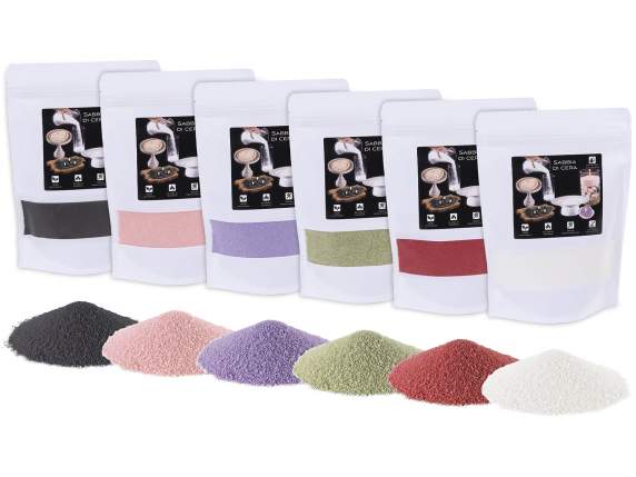Paquet de 250 g de sable de cire coloré