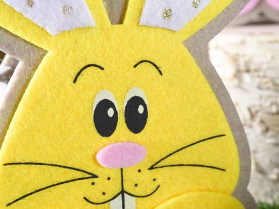 Sac à main en tissu lapin coloré à pois pailletés