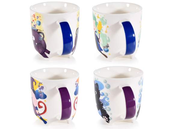 Mug en porcelaine avec pieds et imprimé MagicalKids