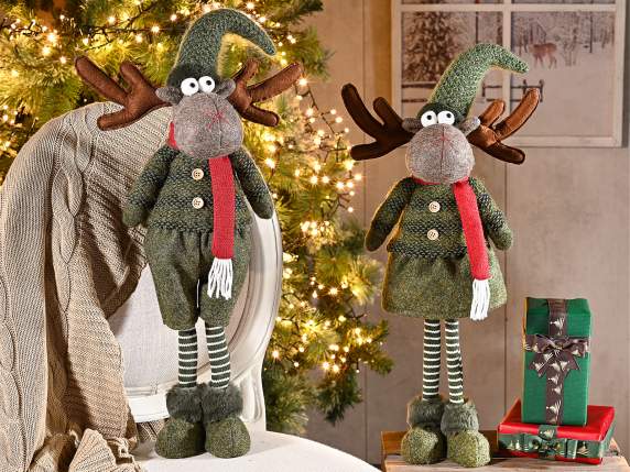 Ren din stofă cu pălărie și coarne modelabile