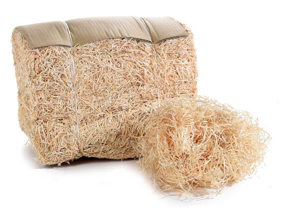Paquet de 5 kg de paille en bois naturel