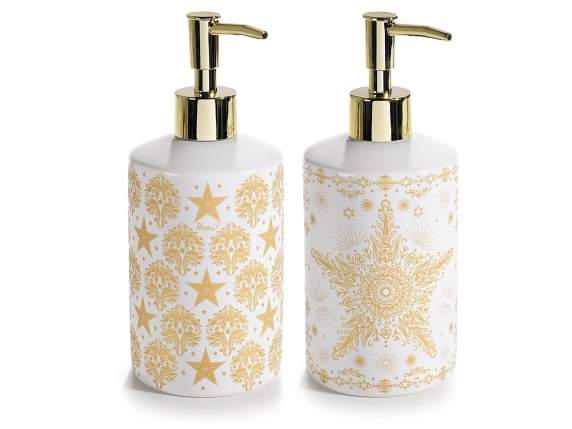 Royal Christmas ceramic dispenser with scented hand soap