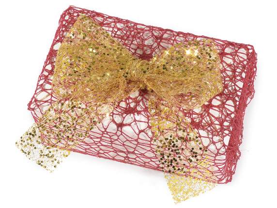 50mm mesh ribbon with sequins