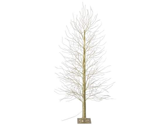 Diamond 2.10H gold tree lights, 1700 warm white LEDs, 272 br