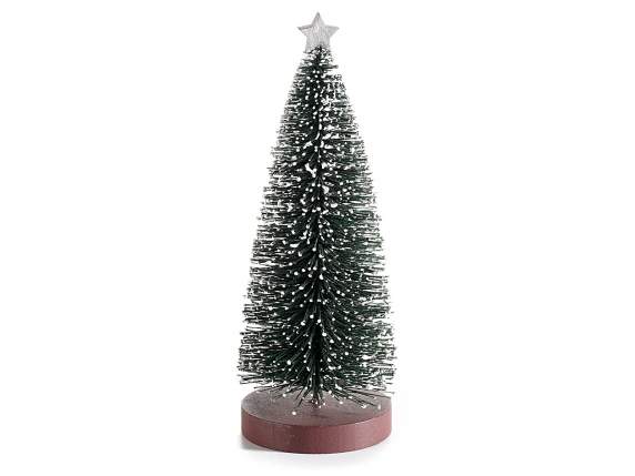 Artificial Snowy Christmas Tree with Silver Star
