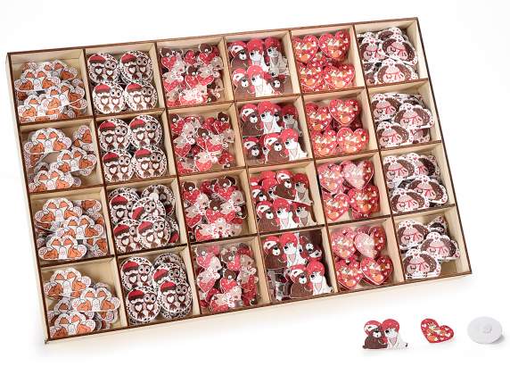 Exhibit 288 wooden decorations with double-sided tape