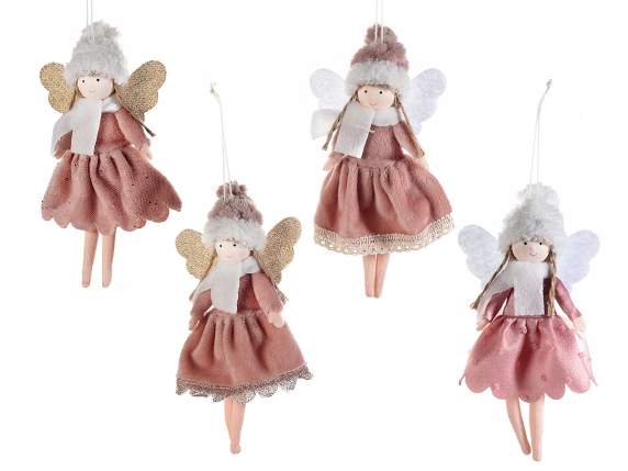Hanging angel with fabric dress