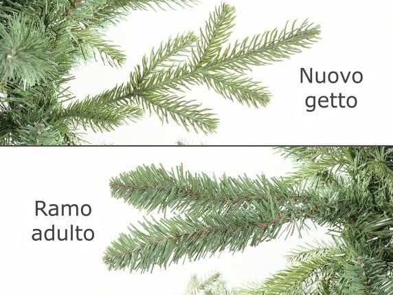 Dakota Christmas Pine 2.10m H with 1842 branches, metal base